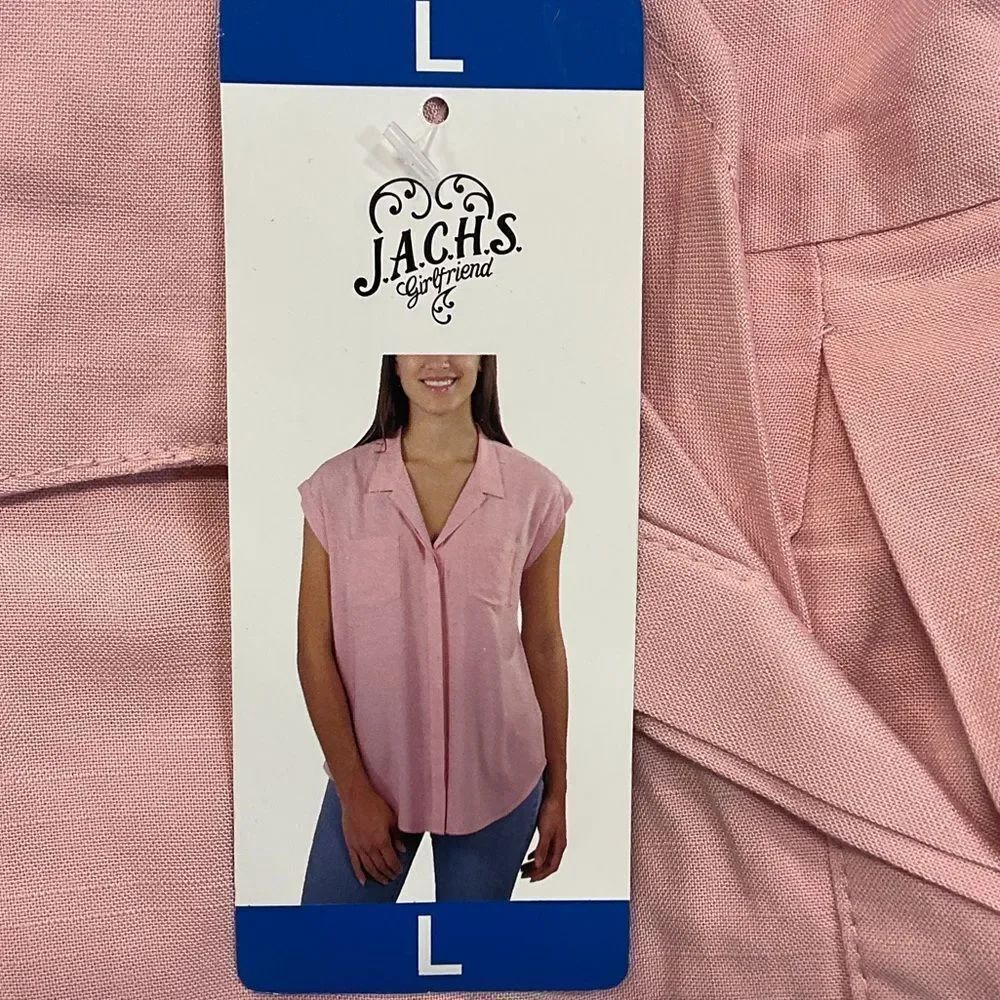 JACHS Girlfriend Blush Pink Blouse